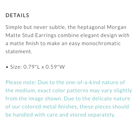 Kendra Scott Matte Blue Aqua Morgan Earrings - Picture 7 of 7